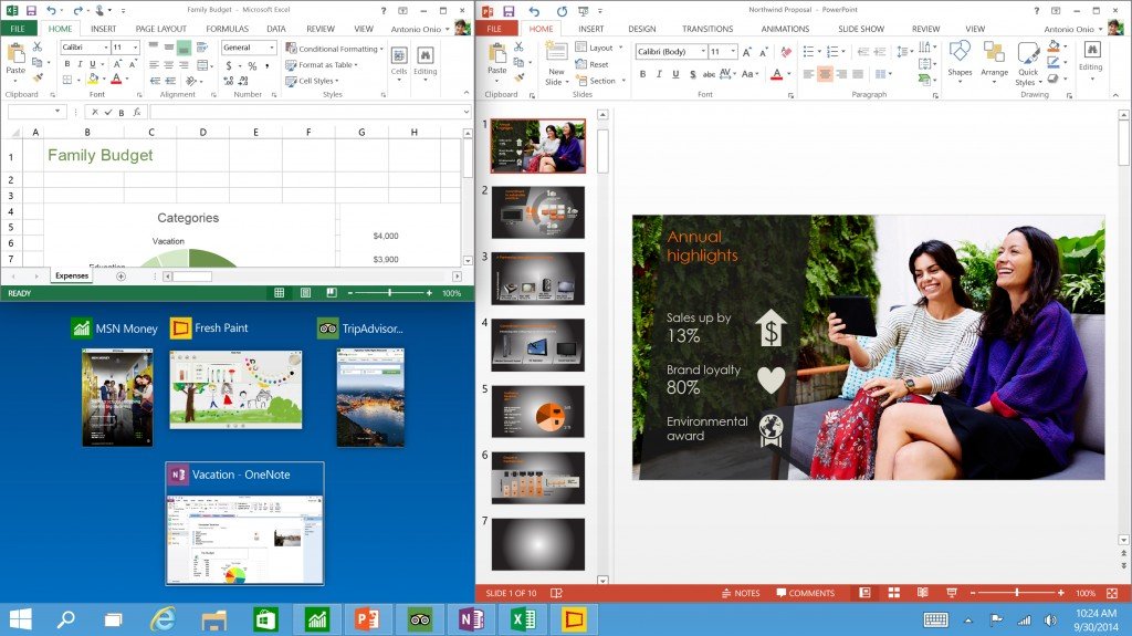 snap 1024x575 Windows 10: Top 5 features that you must know
